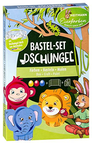 Heitmann Eierfarben Eierfarbe - Bastelset Dschungel, 1018481, Bunt
