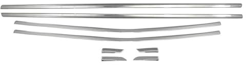 Lot de 8 moulures de fenêtre pour Renault Clio 2019-2025 en acier inoxydable chromé