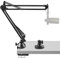 Geekria Bras de Microphone pour Creators Compatible avec Fifine K669, K670, K670B, K658, K678, AmpliGame A6T, A8, Adaptateur de Bras de Perche de Micro, Bras de Micro Ciseaux, Support de Bureau