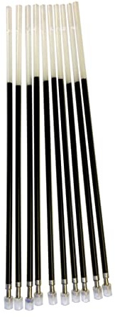 Pack of 10 Black 13cm Ballpoint Pen Refills by Janrax