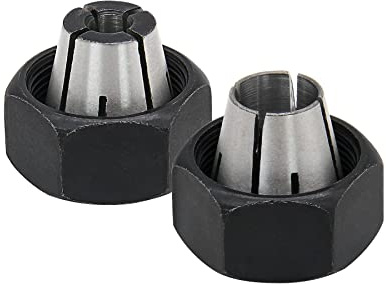 Thaekuns Oberfräsen-Spannzangen-Set 42999 1/4 Zoll und 42950 1/2 Zoll, passend für Porter-Kabel-Modelle, 2 Stück