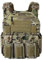 ULIONTAC Taktischer Plattenträger Taktische Weste 1000D Nylon mit 556 Magazintasche Leichte Schutzweste Schnellverschlusssystem MOLLE Kompatibler Plate Carrier für Paintball (Multicam)
