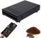 HAMON Kaffeesatz-Klopfbehälter, Kaffee-Klopf-Box-Behälter Espresso-Klopfbox-Schublade Edelstahl-Kaffeesatz-Klopfbehälter mit Abnehmbarer Klopfstange für Home Cafe Shop