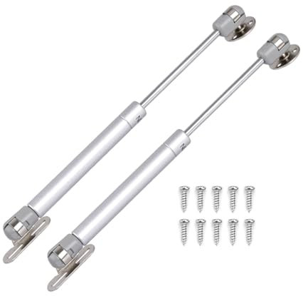 JZK 2X Gas Hydraulic Strut Stay Lift Hinge Piston Arm Damper 40N for Heavy Flap Door, Soft Close Support for Large Toy Box Lid, Cupboard, Storage Chest