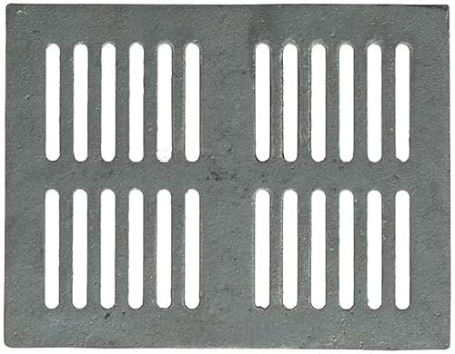 LUNA WAY CAST IRON - Grille en Fonte pour Cheminée | Ventilation Efficace | Résistante à Haute Température | Compatible Inserts & Poêles | Facile à Nettoyer, Gris, 34 x 24,8 cm, Fonte