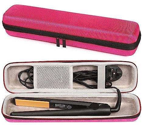 COMFOLIVING Estuche de viaje para plancha, Estuche de viaje para rizador | Bolsa organizadora de bolsa de viaje impermeable para plancha de pelo - Bolsa portátil con doble cremallera para planchas,