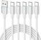 USB C Charger Cable 5Pack [1M+1M+2M+2M+3M], PS5 Controller Charger Cable Fast Charging, 3A Type C Lead for iPhone 16 15 Pro Max, Galaxy S25 S24 S23 A55 A14 A15, Playstation 5, Xbox Series X/S, White