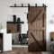 AONAYIOA 183CM/6FT Kit de Matériel pour Rails de Porte de Grange Coulissante, Kit de Support de Montage au Plafond pour Porte Coulissante