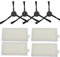 INF Accessori di Ricambio per iLife V5S/V5S Pro/V50/V5/X5/V3S/V3S Pro/V3L, Set di Accessori per la Sostituzione dell'aspirapolvere, 4 filtri, 5 spazzole Laterali