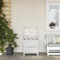 ShGaxin Gartentruhe Weiß 50x49x56,5 cm Massivholz Tanne, Gartenschrank, Gartenbox, Paketbox, Auflagenbox, Balkonschrank, Gartenkiste, Aufbewahrungsbox Outdoor, Kissenbox - 364749