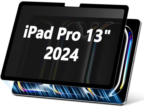 PYS Magnetische Blickschutzfolie für 2024 iPad Pro 13 Zoll M4 Abnehmbare Sichtschutzfolie Anti Glare Blaulicht Schutzfolie