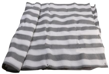 YXINAER Seitenmarkise Ausziehbar 5M Balkon Windschutzscheibe Rechteck Home Garten Privatsphäre Bildschirm Abdeckung Zaun Terrasse Hof Net(White and Gray)