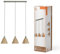 LEDVANCE Pendelleuchte 3-flammig Decor Raffia Linear grün aus Bast und Metall, E27, 845 mm Länge, Leuchtenschirm aus recyceltem Material, nachhaltig durch austauschbare Lichtquelle, einfache Montage