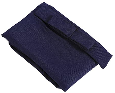 YDuupxe Schürze, Polyester-Material, Kurze Schürze, Zwei Praktische Taschen für Baristas (Navy blau)