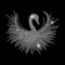 SUPERDANT Schwan Strass Hotfix Zum Aufbügeln Strass Transfer zum Aufbügeln Weißer Stras Hotfix Transfer Patch Für Mädchen T-Shirt Kleidung Tragetasche DIY Kunsthandwerk Geschenke