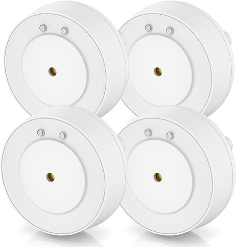 CSL - 4X Wassermelder Wassersensor Wasseralarm mit Batterie - IP66 - Mini Wasserdetektor Sensor - 110 dB lauter Alarm – Melder warnt bei Wasserschäden in Küche Bad Keller Waschmaschine