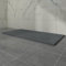 Aquariss SMC Slate Effect Shower Enclosure Tray 1800x900mm Rectangular Wetroom Shower Base Anthracite