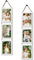 EYMPEU 7x5 Photo Frames with Twine, White Photo Frame 7x5, 3 Vertical Hanging Frames 5x7 to Decorate Home, Living Room or Office, Set of 2