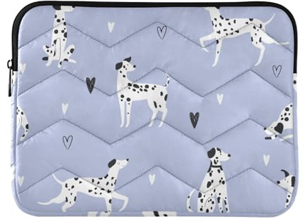 Mnsruu Seamless Pattern with Funny Dalmatian Dogs Laptop Sleeve,Waterproof Laptop Bag for 13-16 Inches Notebook Computer Tablet Zipper Briefcase Carrying Bag/Pouch Cover Case
