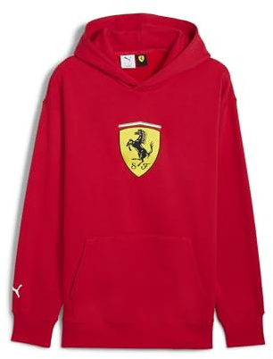PUMA Herren Scuderia Ferrari HP Race Big Shield Hoodie M Rosso Corsa Red