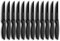 Ruffulon Steak Knives Set of 12,Serrated Edge Stainless Steel Table Knives,Ultra-Sharp Steak Knife with Ergonomic Handles,Black Kitchen Knife Set for Home/Restaurant,Dishwasher Safe,Rust-Proof