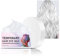 EONFAVE Tinte temporal para el cabello, color blanco, tinte azul, cera de color, fácil de lavar y segura, coloración instantánea del cabello, para mujeres y hombres, para fiestas de Halloween (blanco)