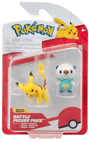 Pokemon Battle Figure First Partner 2 Pack (Oshawott & Pikachu #4) W6, Figuren