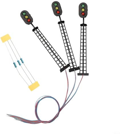 Modellbahn-Lösung OO Gauge Lichtsignal mit drei Aspekten und 312 Volt Netzteil