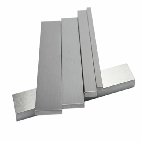 Varillas de acero inoxidable, 1 pieza de placa de barra de acero inoxidable 316, longitud 100 mm, grosor 3/4/5/6/8/10 mm, ancho 10/15/20/25/30/40/50 mm, tira de metal (color: grosor 5 mm, tamaño: 40 x