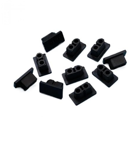 XT60 XT60H Männlich Weiblich Stecker Staubschutz Schutzkappe Kompatibel mit RC Flugzeug Drohne Kompatibles Zubehör 10 Pack PVC Anti-schmutz Shell(XT60 BLACK-MALE)