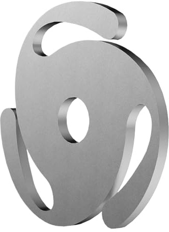 45 U/min -Adapter - Solid Aluminium -Datensatzkonvertierung Einsatz | Stabiler Vinyl-Plattenspieler-Spindeladapter für 7-Zoll Aus Aluminium gebaut, stabilisiert Dieser Adapter die Aufzeichnungen un