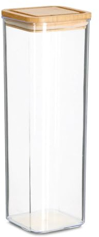 ZELLER PRESENT SCHÖNER LEBEN. PRAKTISCH WOHNEN. Vorratsdose m. Bambusdeckel, 1900 ml, Kunststoff