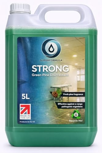 Anglian Green Pine Disinfectant Cleaner 5 Liter, Professional Floor Cleaner, Superformula