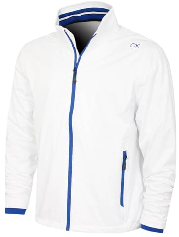 Calvin Klein Mens 2026 Collar Detail Waterproof Stretch Golf Jacket
