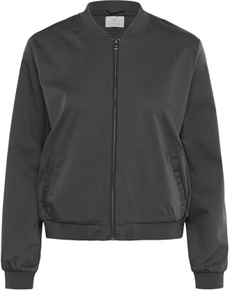 KAFFE Damen Jacke Kalea Damen Jacke Bomberjacke Leichte Sommerjacke Kurz Pilotenjacke Reißverschluss Dünne Übergangsjacke Damenjacke Frühlingsjacke Lange Ärmel