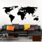 Grandora Wandtattoo Weltkarte Erde Globus Karte I braun 200 x 87 cm I Welt Atlas Schlafzimmer Wohnzimmer Wandsticker Wandaufkleber W698
