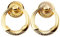 Moderner Möbelknopf Ring, Drop Pull Ring Möbel Schrank Griff 47 x 38 mm, Golden, 10 Stück