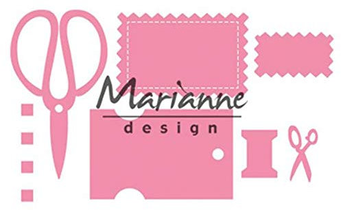 Marianne Design Collectables Eline's Craft Dates Die, Metal, Pink, 21 x 15.4 x 0.2 cm