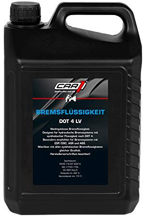 atg-gommern CAR1 Bremsflüssigkeit DOT 4 LV Bremsen Flüssigkeit Brake Fluid 5L