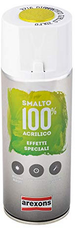 AREXONS | Smalto 100% Acrilico Effetto Speciale Diamantato, Smalto Spray, Colore Giallo Zolfo 400 ml, Vernice Spray Universale, Smalto Acrilico Resine di Alta Qualità, Essiccazione Rapida Bomboletta Spray
