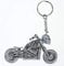 BeCreative Porte-clés en caoutchouc avec tête de mort 3D pour moto