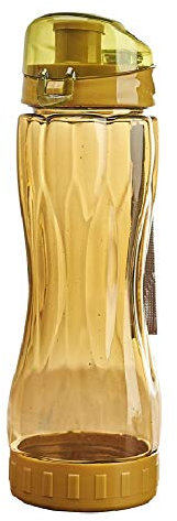 Bouteille Deau Sport Gourde Sport Bouteille de Sport Ballon d'eau Boissons pour Sportifs Bouteilles De Course Bouteille Yellow,600ml