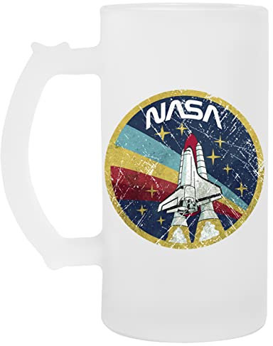 NASA Jahrgang Farben V01 - NASA Glas Bier Becher Tasse Glass Beer Mug Cup