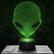 Nachttischlampe - Touch-Nachtlicht Alien 3D-LED-Lampe Illusion, Geschenkidee Weihnachten Geburtstag Junge und Mädchen Nachttischlampe Kinder- oder Erwachsenenzimmer