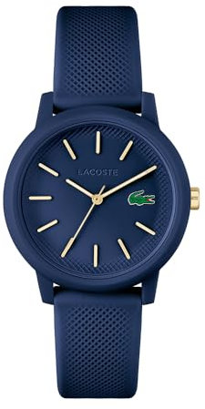 Lacoste Orologio Analogico al Quarzo da Donna Collezione LACOSTE.12.12 con Cinturino in Silicone Blu Navy - 2001271