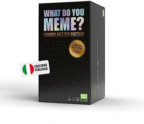 Rocco Giocattoli YAS Games - What Do You Meme Bigger Better - Der einzige auf Italienisch