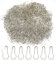 Hocansen 1000 Stück Sicherheitsnadeln Metallkürbisnadel 22mm Birnenförmige Snadeln Calabash Pin für Maschenmarkierer,Stricken,Nähzubehör(Silber/HL)