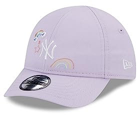 New Era York Yankees MLB cap für Säuglinge Teamlogo Regenbogen Baby Kappe verstellbar Lila - Infant