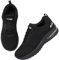 Running Shoes Womens Trainers Walking Shoes Air Cushion Athletic Sneakers Ladies Breathable Mesh Sport Shoes Lightweight Non Slip Tennis Shoes Workout Casual Gym Jogging Shoes Black