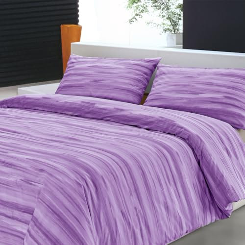 Dorian Home - Set Copripiumino Singolo Cotone 100% Puro, Morbido e Certificato con 1 Sacco Copri Piumino 155x210 + 1 Federa Cuscino Letto 50x80 con Patella di 18 cm, Parure Copripiumino 4 Stagioni